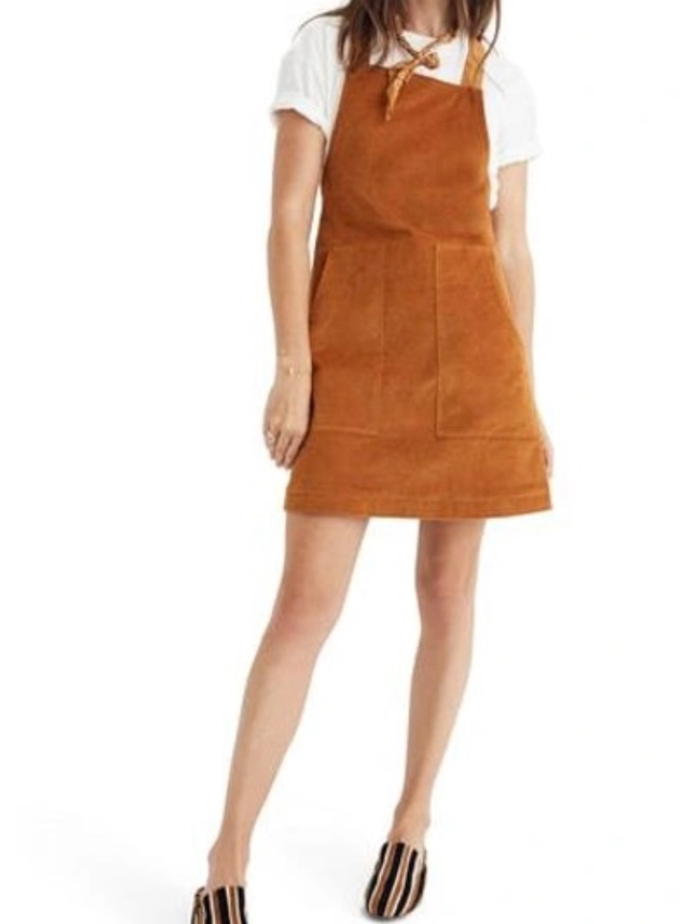 Madewell Velveteen Jumper - Burnt Sienna - Size S